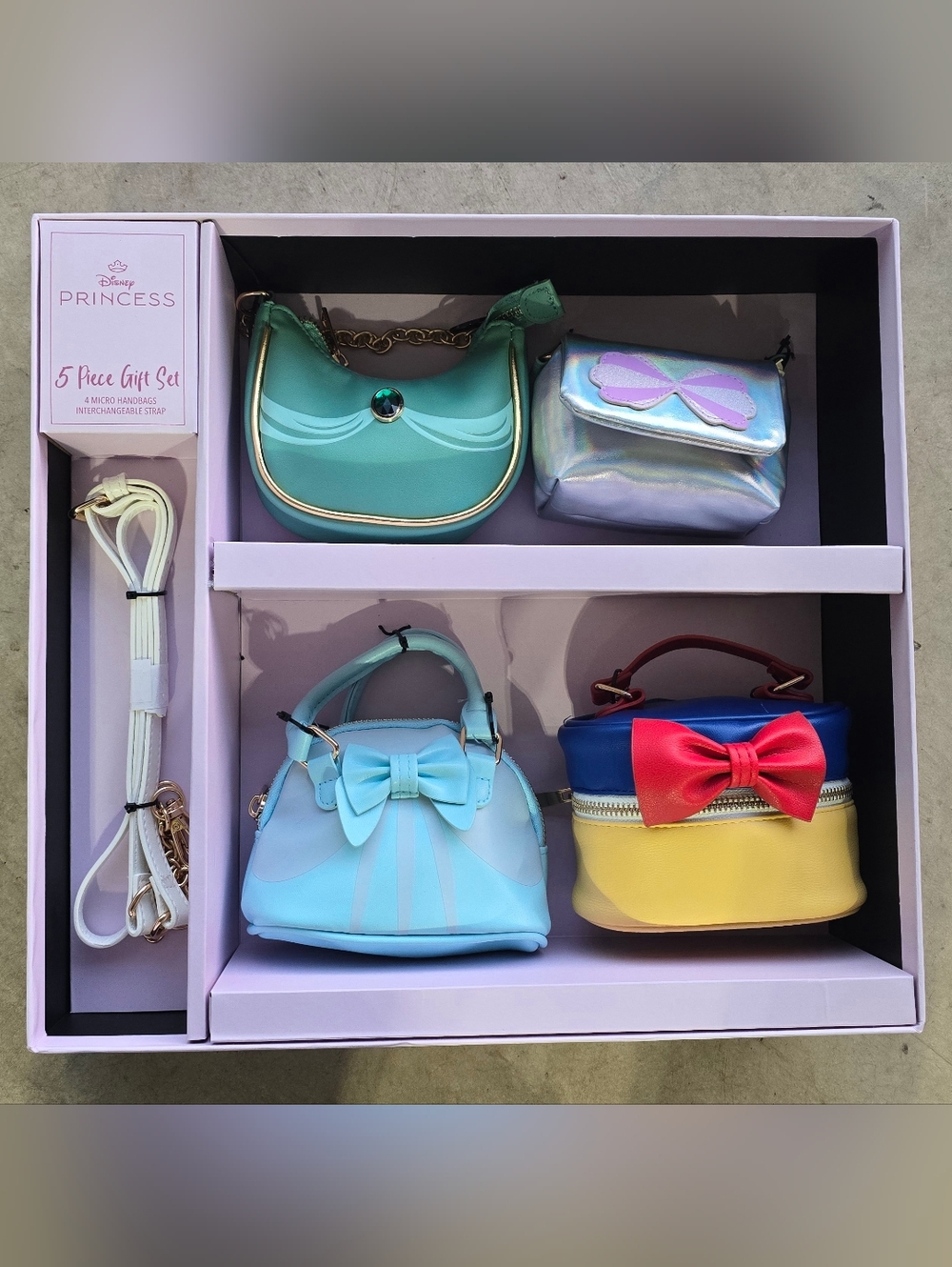 Disney Princess Mini Purses - 5 Piece Gift Set